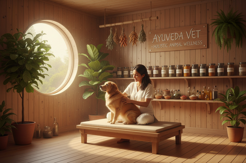 taking dog to a vet who uses ayurveda